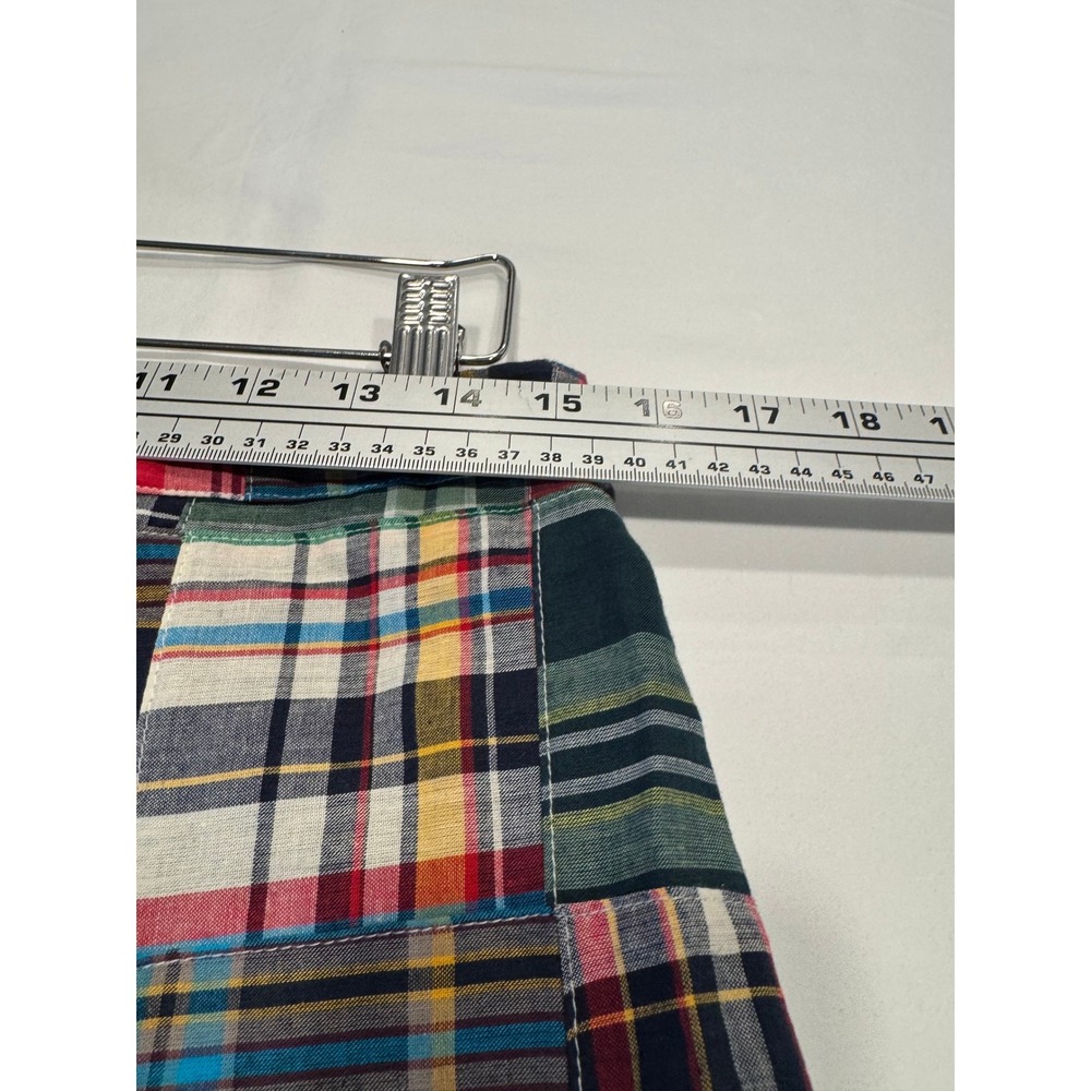 NorthStyle Patchwork Madras Skort Plaid Cotton Shorts Skirt M Multi Excellent - Picture 4 of 9